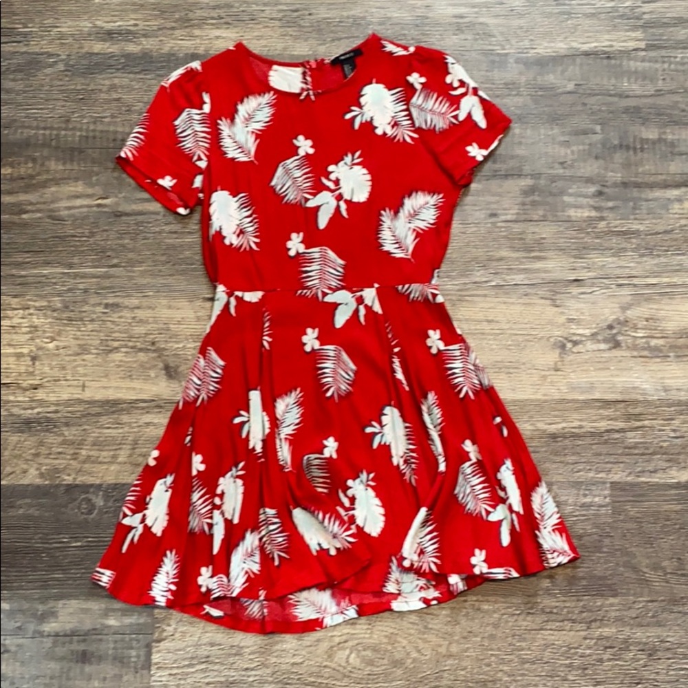 Red Hawaiian dress